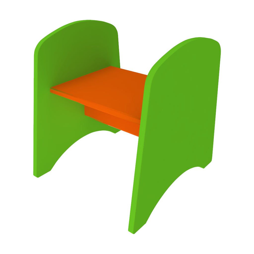 zitbankje voor kinderen voor in een kinderhoek of wachtruimte | IKc kindermeubels