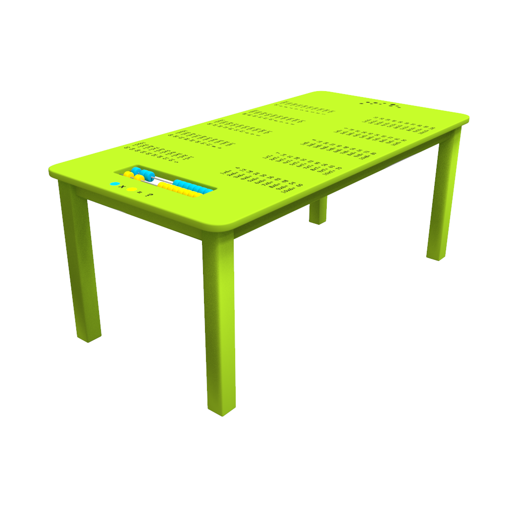 leren rekenen met deze tafel voor kinderen met een telraam | IKC kindermeubels