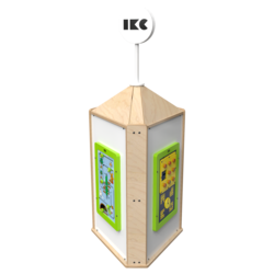 Speeltoren voor een kinderhoek met meerdere spellen  | IKC speelsystemen