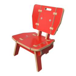 Houten lounge stoel voor kinderen | IKC Kindermeubels