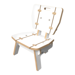 Houten lounge stoel voor kinderen | IKC Kindermeubels