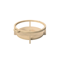 Houten krukje voor kinderen ontworpen voor ronde zachte zit elementen genaamd Soft Play | IKC Kindermeubels Softplay