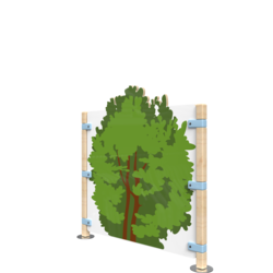 Een bosachtig hekwerk voor een speelhoek voor kinderen | IKC Hekwerken