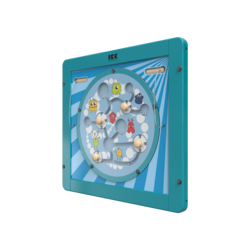 Verplaats de ballen door de magneten en de draaischijven te gebruiken | IKC wandspellen en muurspellen voor kinderen