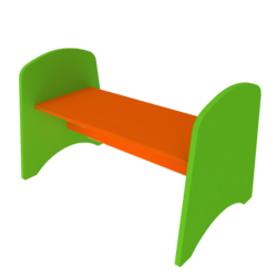 Zitbankje voor meerdere kinderen voor in de Kinderhoek of wachtruimte | IKC Kindermeubels