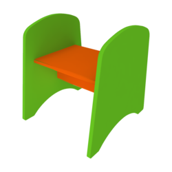 zitbankje voor kinderen voor in een kinderhoek of wachtruimte | IKc kindermeubels