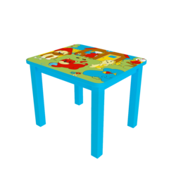 Tafel voor kinderen in de kinderhoek of wachtruimte met een dieren thema | IKC Kindermeubels